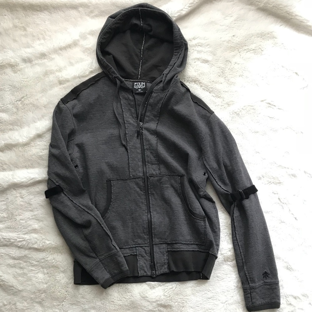 Edun Zip Front Hoodie size Medium